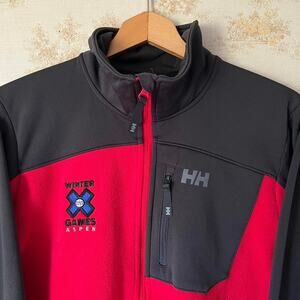 Red and Black Helly Hansen X Games Aspen Winter Games Pro Fleece Size L
